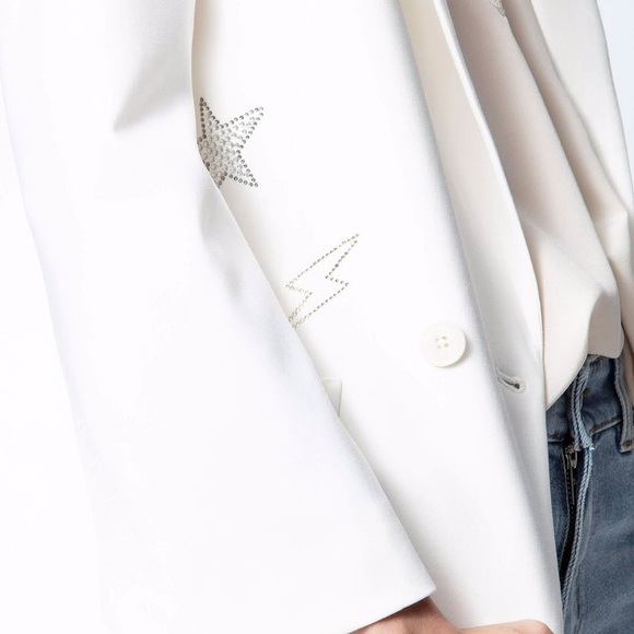 NWT $538 Zadig Voltaire Visko Strass Embellished Blazer - Picture 6 of 10